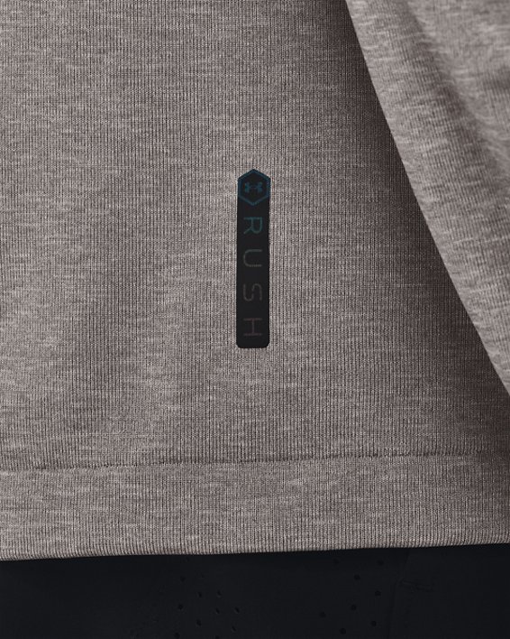 Men's UA RUSH™ Seamless Long Sleeve, Gray, pdpMainDesktop image number 4
